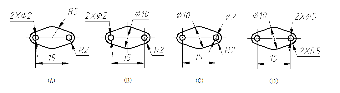 A:b B:c C:d D:a 答案: c已知立体的正面投影和水平投影，正确的侧面投影图是（    ）第60张