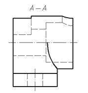 A:b B:c C:d D:a 答案: c已知立体的正面投影和水平投影，正确的侧面投影图是（    ）第67张