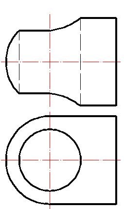 A:b B:c C:d D:a 答案: c已知立体的正面投影和水平投影，正确的侧面投影图是（    ）第30张