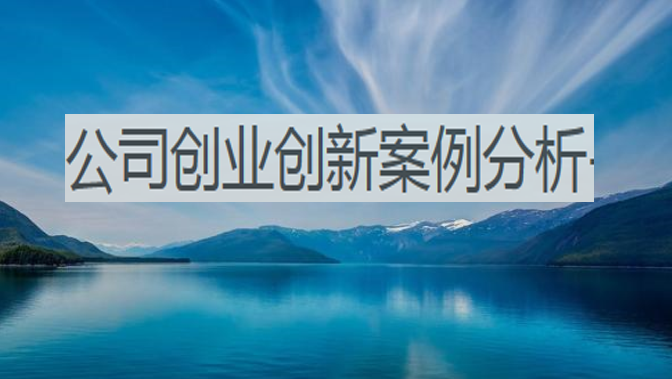 公司创业创新案例分析（山东联盟）答案2023