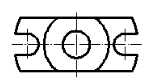 A:b B:c C:d D:a 答案: c已知立体的正面投影和水平投影，正确的侧面投影图是（    ）第48张