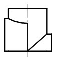 下列各图中两平面相交，正面投影中相互遮挡部分画法正确的是（  ） A:错 B:对 答案: 错 C: A: 平面截割圆柱时，当截平面平行于圆柱的轴线时，截交线为（  ）。第193张