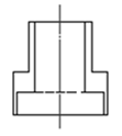 下列各图中两平面相交，正面投影中相互遮挡部分画法正确的是（  ） A:错 B:对 答案: 错 C: A: 平面截割圆柱时，当截平面平行于圆柱的轴线时，截交线为（  ）。第112张