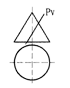 A:圆 B:椭圆 C:都有可能 D:矩形 答案: 矩形 D: B: 平面截割圆锥时，当截平面通过锥顶于圆锥体相交时，截交线为（  ）。第126张