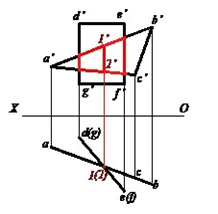 下列各图中两平面相交，正面投影中相互遮挡部分画法正确的是（  ） A:错 B:对 答案: 错 C: A: 平面截割圆柱时，当截平面平行于圆柱的轴线时，截交线为（  ）。第42张