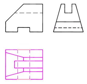 下列各图中两平面相交，正面投影中相互遮挡部分画法正确的是（  ） A:错 B:对 答案: 错 C: A: 平面截割圆柱时，当截平面平行于圆柱的轴线时，截交线为（  ）。第234张