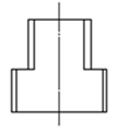 下列各图中两平面相交，正面投影中相互遮挡部分画法正确的是（  ） A:错 B:对 答案: 错 C: A: 平面截割圆柱时，当截平面平行于圆柱的轴线时，截交线为（  ）。第114张