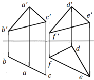 A:圆 B:椭圆 C:都有可能 D:矩形 答案: 矩形 D: B: 平面截割圆锥时，当截平面通过锥顶于圆锥体相交时，截交线为（  ）。第28张
