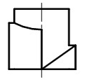 下列各图中两平面相交，正面投影中相互遮挡部分画法正确的是（  ） A:错 B:对 答案: 错 C: A: 平面截割圆柱时，当截平面平行于圆柱的轴线时，截交线为（  ）。第195张