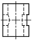 下列各图中两平面相交，正面投影中相互遮挡部分画法正确的是（  ） A:错 B:对 答案: 错 C: A: 平面截割圆柱时，当截平面平行于圆柱的轴线时，截交线为（  ）。第185张