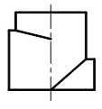 下列各图中两平面相交，正面投影中相互遮挡部分画法正确的是（  ） A:错 B:对 答案: 错 C: A: 平面截割圆柱时，当截平面平行于圆柱的轴线时，截交线为（  ）。第197张