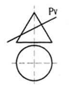A:圆 B:椭圆 C:都有可能 D:矩形 答案: 矩形 D: B: 平面截割圆锥时，当截平面通过锥顶于圆锥体相交时，截交线为（  ）。第131张